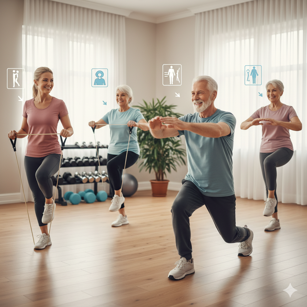 L'exercice fonctionnel peut réduire le risque de blessure chez les aînés L'exercice fonctionnel peut réduire le risque de blessure chez les aînés - Résidence pour aînés à Québec